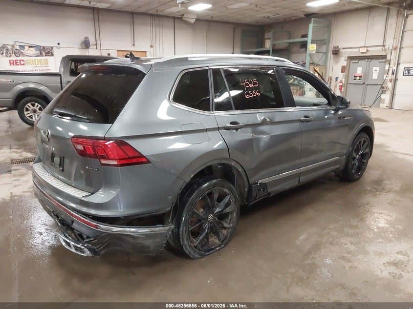 2022 Volkswagen Tiguan VIN 3VV4B7AX0NM147280 IAAI salvage auction — RIGHT SIDE, Salvage (Maine), sold $10,100 on 2026-07-27 (photo 4)