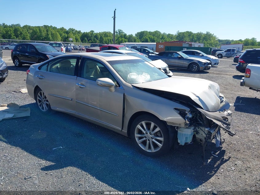 2010 Lexus Es 350 VIN JTHBK1EG9A2410363 IAAI salvage auction — FRONT END, Salvage - Greater Than 75% (Maryland), sold $750 on 2026-07-27 (photo 1)