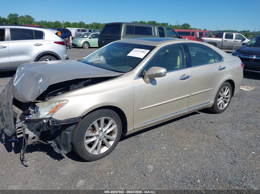 2010 Lexus Es 350 VIN JTHBK1EG9A2410363 IAAI salvage auction — FRONT END, Salvage - Greater Than 75% (Maryland), sold $750 on 2026-07-27 (photo 2)
