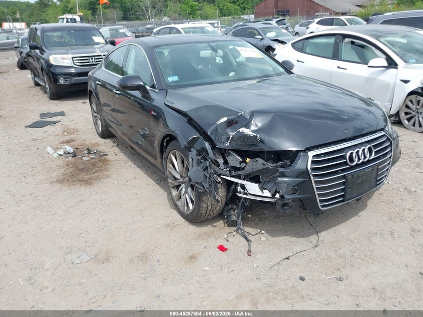 2016 Audi A7 VIN WAUWGAFC5GN005167 IAAI salvage auction — RIGHT FRONT, Salvage Title, sold $2,150 on 2026-07-17 (photo 1)