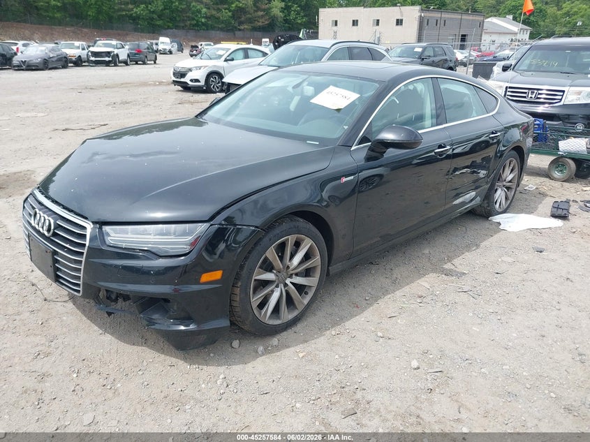 2016 Audi A7 VIN WAUWGAFC5GN005167 IAAI salvage auction — RIGHT FRONT, Salvage Title, sold $2,150 on 2026-07-17 (photo 2)