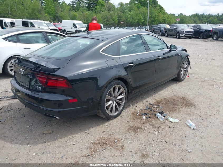 2016 Audi A7 VIN WAUWGAFC5GN005167 IAAI salvage auction — RIGHT FRONT, Salvage Title, sold $2,150 on 2026-07-17 (photo 4)