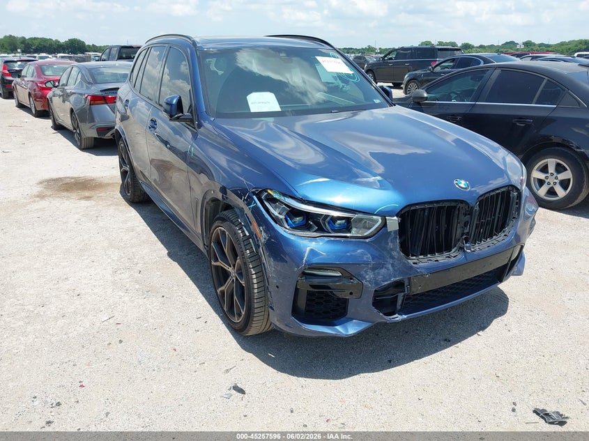 2021 BMW X5 VIN 5UXCR4C01M9H63301 IAAI salvage auction — FRONT END, Salvage Title, sold $18,100 on 2026-07-31 (photo 1)