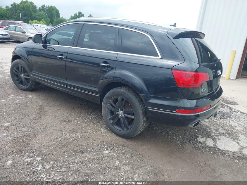 2013 Audi Q7 VIN WA1LMAFE7DD014951 IAAI salvage auction — NORMAL WEAR, Clear (Indiana), sold $725 on 2026-07-29 (photo 3)
