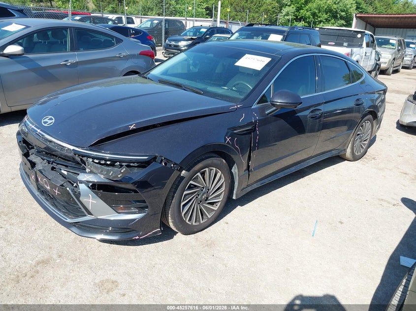 2024 Hyundai Sonata VIN KMHL54JJ0RA101149 IAAI salvage auction — FRONT END, Clear (Oklahoma), sold $11,600 on 2026-10-07 (photo 2)