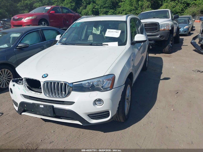 2016 BMW X3 VIN 5UXWX9C55G0D94981 IAAI salvage auction — RIGHT FRONT, Salvage (Massachusetts), sold $2,150 on 2026-07-07 (photo 2)