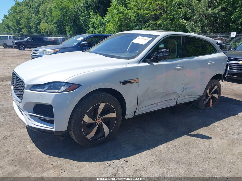 2021 Jaguar F-pace VIN SADCJ2EX3MA668259 IAAI salvage auction — LEFT SIDE, Salvage - 75% Or Less (Maryland), sold $25 on 2026-07-21 (photo 2)