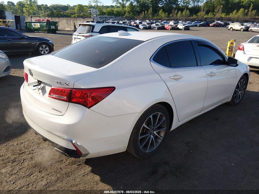 2019 Acura Tlx VIN 19UUB3F35KA007281 IAAI salvage auction — LEFT FRONT, Salvage Title, sold $3,150 on 2026-07-09 (photo 4)