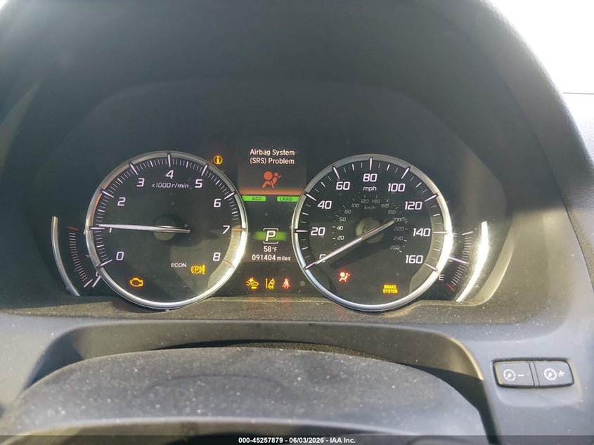 2019 Acura Tlx VIN 19UUB3F35KA007281 IAAI salvage auction — LEFT FRONT, Salvage Title, sold $3,150 on 2026-07-09 (photo 7)