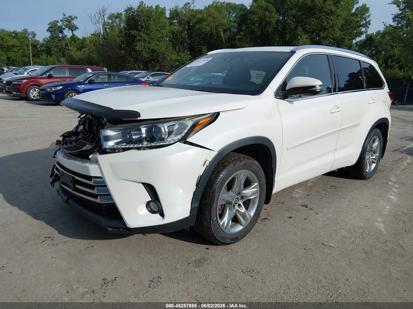 2018 Toyota Highlander VIN 5TDDZRFH6JS495232 IAAI salvage auction — FRONT END, Salvage Title, sold $10,300 on 2026-07-15 (photo 2)