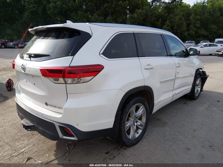 2018 Toyota Highlander VIN 5TDDZRFH6JS495232 IAAI salvage auction — FRONT END, Salvage Title, sold $10,300 on 2026-07-15 (photo 4)