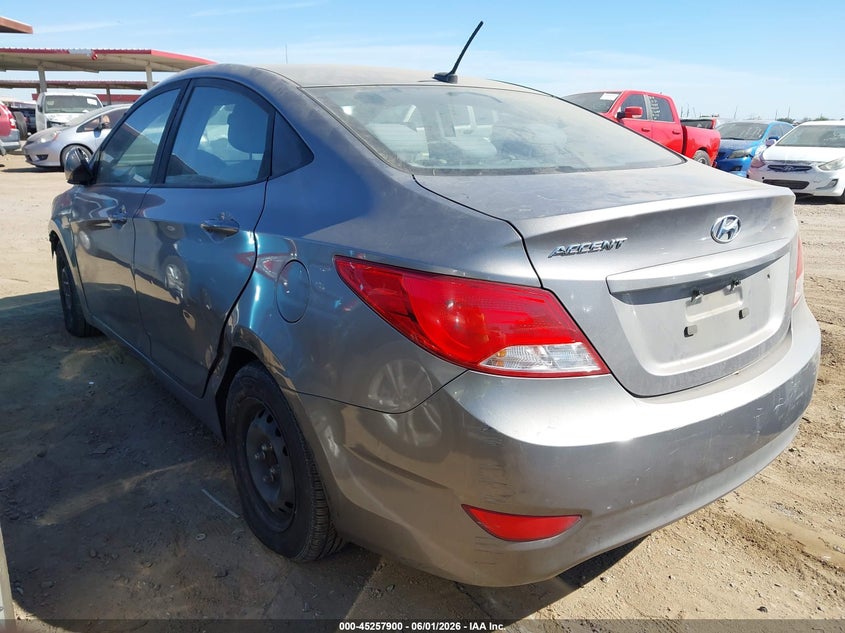 2017 Hyundai Accent VIN KMHCT4AE5HU373718 IAAI salvage auction — NORMAL WEAR, Clear-Dealer Only (Arizona), sold $425 on 2026-07-07 (photo 3)