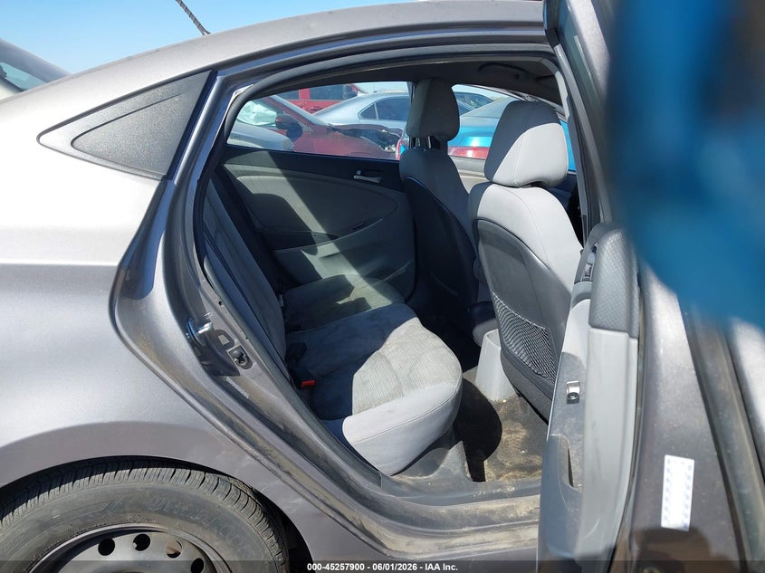 2017 Hyundai Accent VIN KMHCT4AE5HU373718 IAAI salvage auction — NORMAL WEAR, Clear-Dealer Only (Arizona), sold $425 on 2026-07-07 (photo 8)