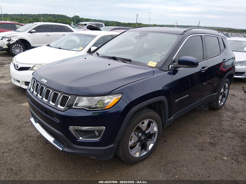 2019 Jeep Compass VIN 3C4NJDCB6KT599581 IAAI salvage auction — HAIL, Clear (Oklahoma), sold $3,450 on 2026-07-21 (photo 2)