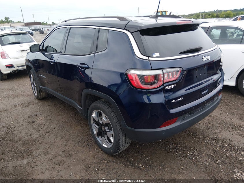 2019 Jeep Compass VIN 3C4NJDCB6KT599581 IAAI salvage auction — HAIL, Clear (Oklahoma), sold $3,750 on 2026-07-28 (photo 3)