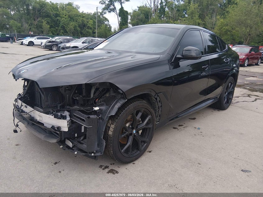 2020 BMW X6 VIN 5UXCY6C08L9D00858 IAAI salvage auction — FRONT END, Salvage (Missouri), sold $28,250 on 2026-07-22 (photo 2)