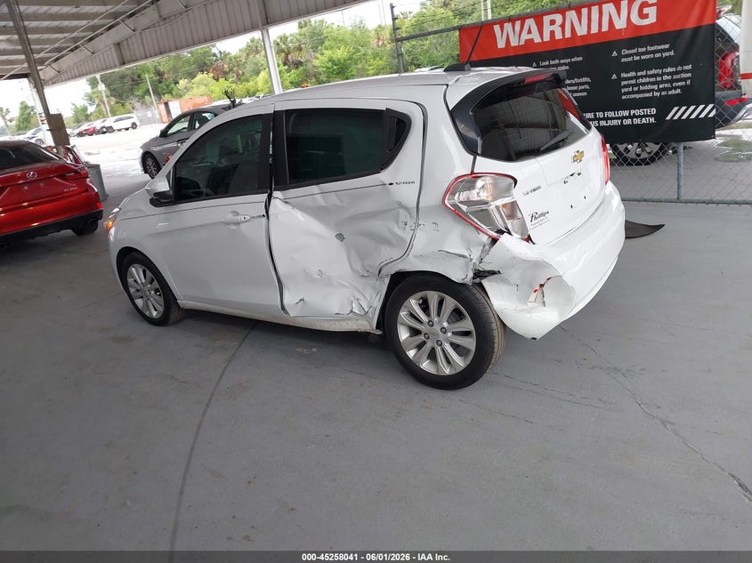 2017 Chevrolet Spark VIN KL8CD6SA6HC800976 IAAI salvage auction — LEFT SIDE, Rebuildable (Florida), sold $900 on 2026-07-29 (photo 3)