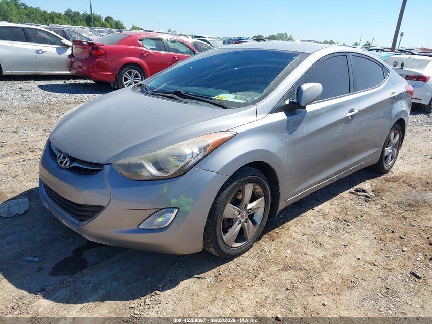 2013 Hyundai Elantra VIN KMHDH4AE2DU659459 IAAI salvage auction — RIGHT FRONT, Salvage Title, sold $500 on 2026-07-29 (photo 2)