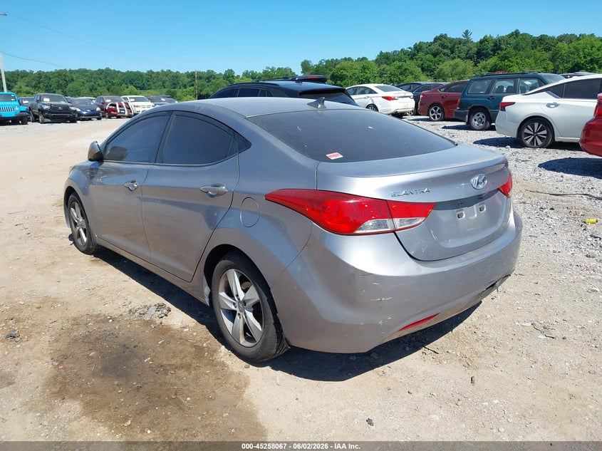 2013 Hyundai Elantra VIN KMHDH4AE2DU659459 IAAI salvage auction — RIGHT FRONT, Salvage Title, sold $500 on 2026-07-29 (photo 3)