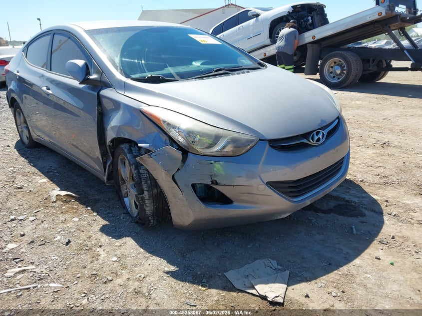 2013 Hyundai Elantra VIN KMHDH4AE2DU659459 IAAI salvage auction — RIGHT FRONT, Salvage Title, sold $500 on 2026-07-29 (photo 6)