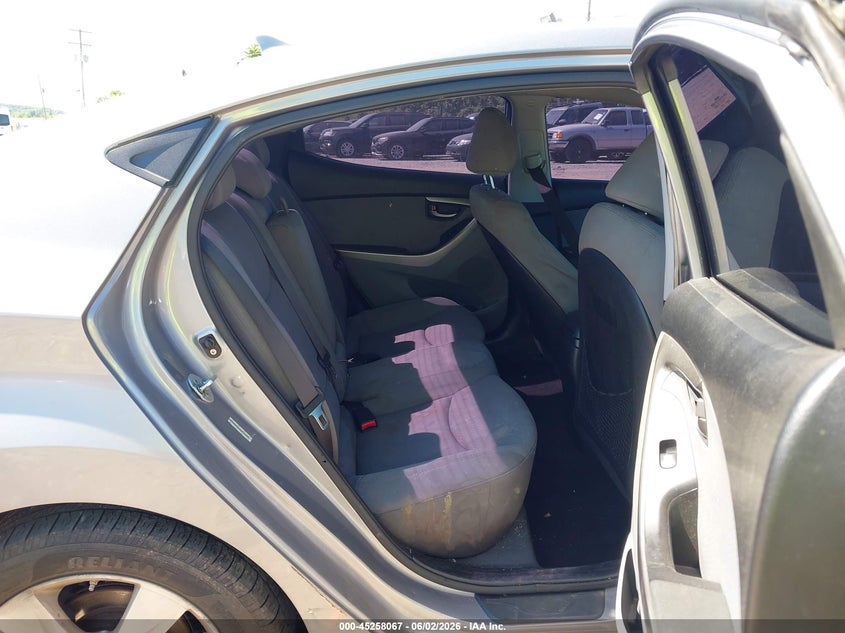 2013 Hyundai Elantra VIN KMHDH4AE2DU659459 IAAI salvage auction — RIGHT FRONT, Salvage Title, sold $500 on 2026-07-29 (photo 8)