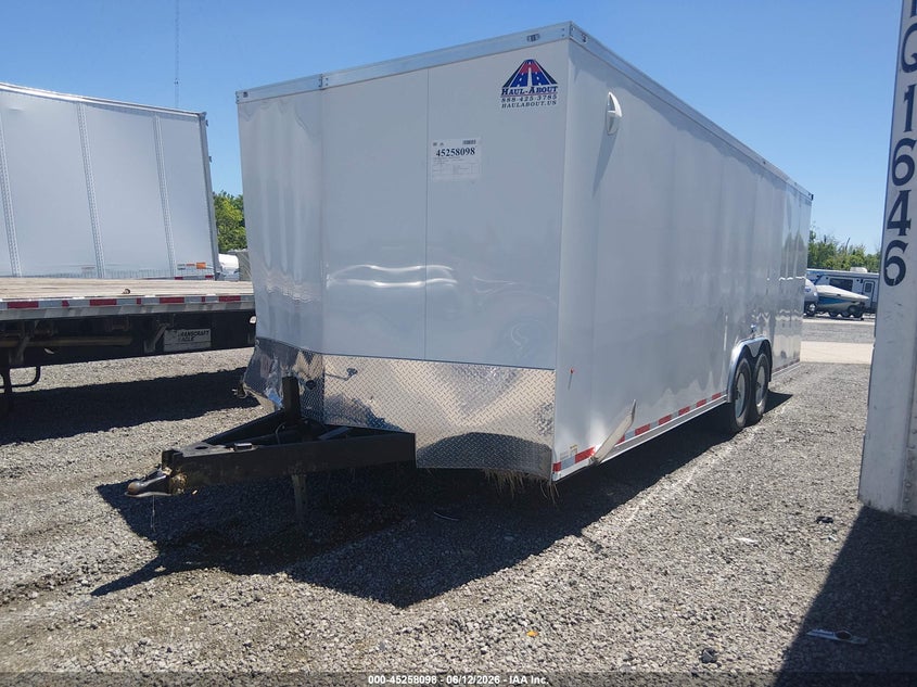 2022 Haul-a-fame 26' enclosed trailer VIN 7P6500L26N1004817 IAAI salvage auction — Unknown, Salvage (Illinois), sold $2,500 on 2026-07-14 (photo 2)