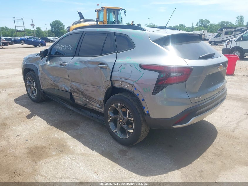 2026 Chevrolet Trax VIN KL77LHEP4TC056274 IAAI salvage auction — LEFT SIDE, Salvage (Indiana), sold $6,750 on 2026-07-28 (photo 3)