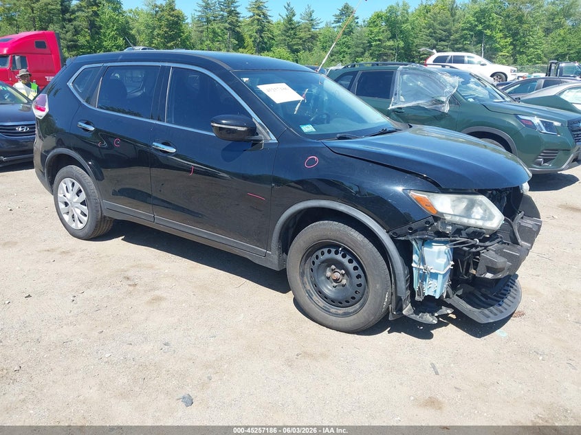 2015 Nissan Rogue VIN KNMAT2MV7FP505725 IAAI salvage auction — FRONT END, Salvage Title, sold $600 on 2026-07-24 (photo 1)