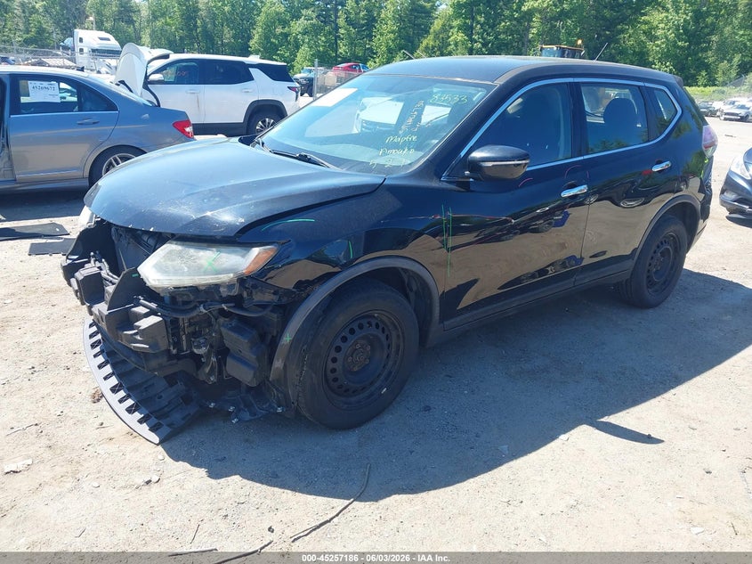 2015 Nissan Rogue VIN KNMAT2MV7FP505725 IAAI salvage auction — FRONT END, Salvage Title, sold $600 on 2026-07-24 (photo 2)