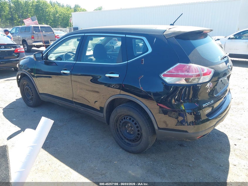 2015 Nissan Rogue VIN KNMAT2MV7FP505725 IAAI salvage auction — FRONT END, Salvage Title, sold $600 on 2026-07-24 (photo 3)