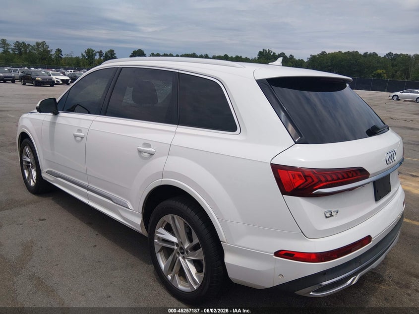 2021 Audi Q7 VIN WA1LXAF71MD019572 IAAI salvage auction — STORM DAMAGE, Salvage (South Carolina), sold $15,300 on 2026-07-08 (photo 3)