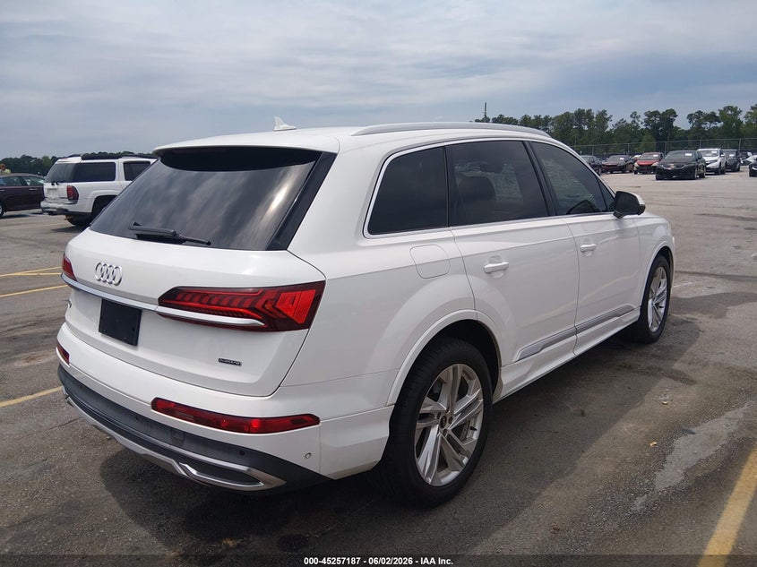 2021 Audi Q7 VIN WA1LXAF71MD019572 IAAI salvage auction — STORM DAMAGE, Salvage (South Carolina), sold $15,300 on 2026-07-08 (photo 4)