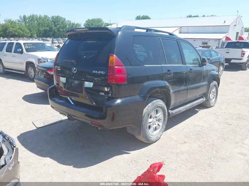 2003 Lexus Gx 470 VIN JTJBT20X230008661 IAAI salvage auction — LEFT FRONT, Salvage (Iowa), sold $1,875 on 2026-07-20 (photo 4)
