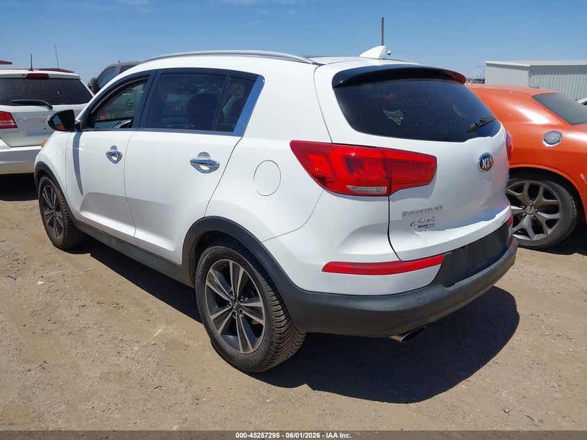 2016 Kia Sportage VIN KNDPC3A66G7816724 IAAI salvage auction — NORMAL WEAR, Clear-Dealer Only (Arizona), sold $1,550 on 2026-07-14 (photo 3)