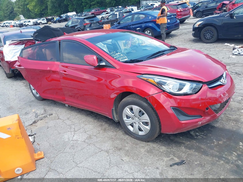 2016 Hyundai Elantra VIN KMHDH4AE4GU484944 IAAI salvage auction — FRONT & REAR, Salvage Title, sold $700 on 2026-07-08 (photo 1)