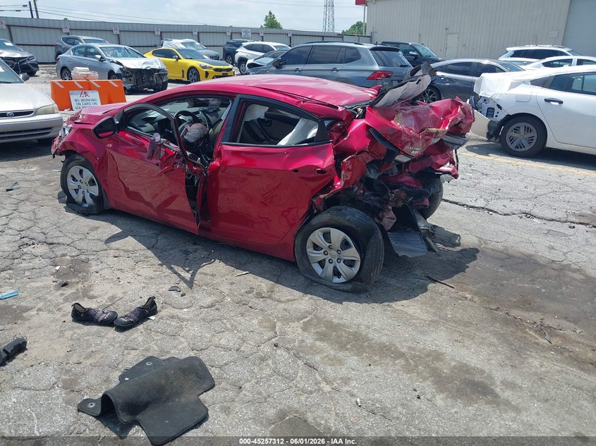 2016 Hyundai Elantra VIN KMHDH4AE4GU484944 IAAI salvage auction — FRONT & REAR, Salvage Title, sold $700 on 2026-07-08 (photo 3)