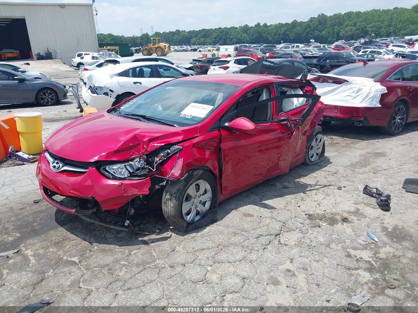 2016 Hyundai Elantra VIN KMHDH4AE4GU484944 IAAI salvage auction — FRONT & REAR, Salvage Title, sold $700 on 2026-07-08 (photo 6)