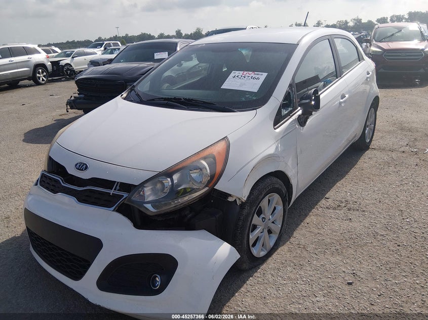 2013 Kia Rio VIN KNADN5A31D6127994 IAAI salvage auction — LEFT FRONT, Salvage Title, sold $275 on 2026-07-21 (photo 2)
