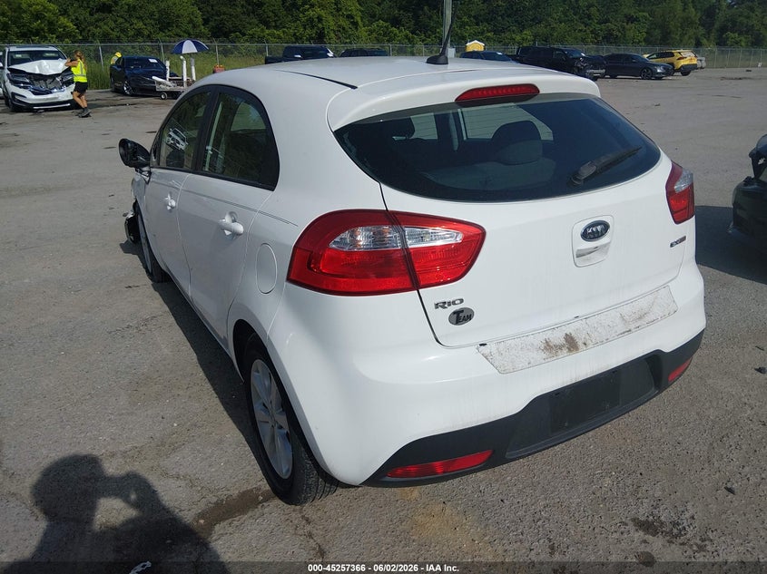 2013 Kia Rio VIN KNADN5A31D6127994 IAAI salvage auction — LEFT FRONT, Salvage Title, sold $275 on 2026-07-21 (photo 3)