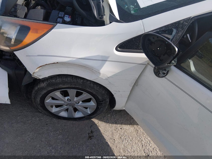 2013 Kia Rio VIN KNADN5A31D6127994 IAAI salvage auction — LEFT FRONT, Salvage Title, sold $275 on 2026-07-21 (photo 6)