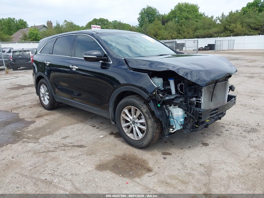 2020 Kia Sorento VIN 5XYPG4A37LG643387 IAAI salvage auction — FRONT END, Salvage (Indiana), sold $3,700 on 2026-07-28 (photo 1)