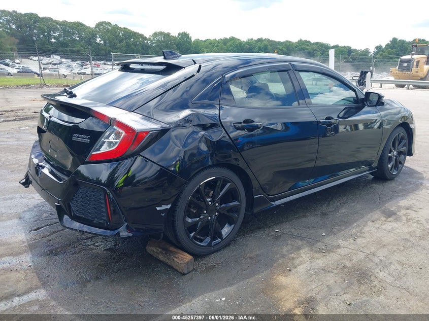 2018 Honda Civic VIN SHHFK7H90JU213712 IAAI salvage auction — SIDE, Salvage (North Carolina), sold $1,700 on 2026-07-30 (photo 4)