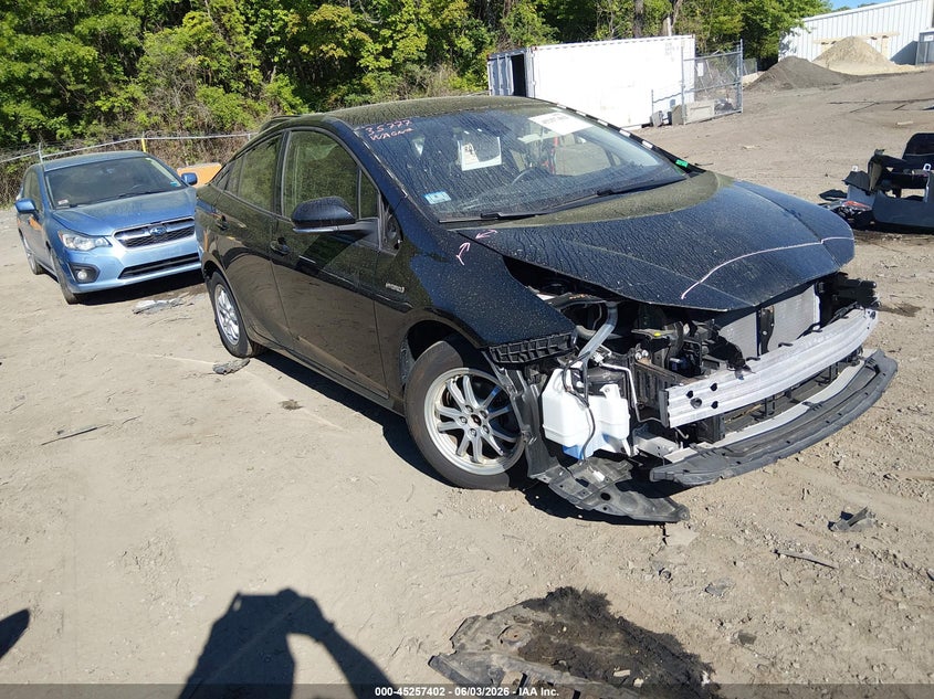 2021 Toyota Prius VIN JTDL9MFU7M3022618 IAAI salvage auction — REAR END, Salvage Title, sold $5,900 on 2026-07-11 (photo 1)