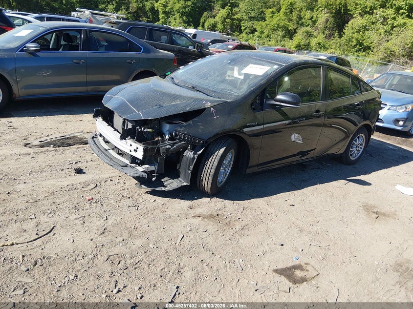 2021 Toyota Prius VIN JTDL9MFU7M3022618 IAAI salvage auction — REAR END, Salvage Title, sold $5,900 on 2026-07-11 (photo 2)