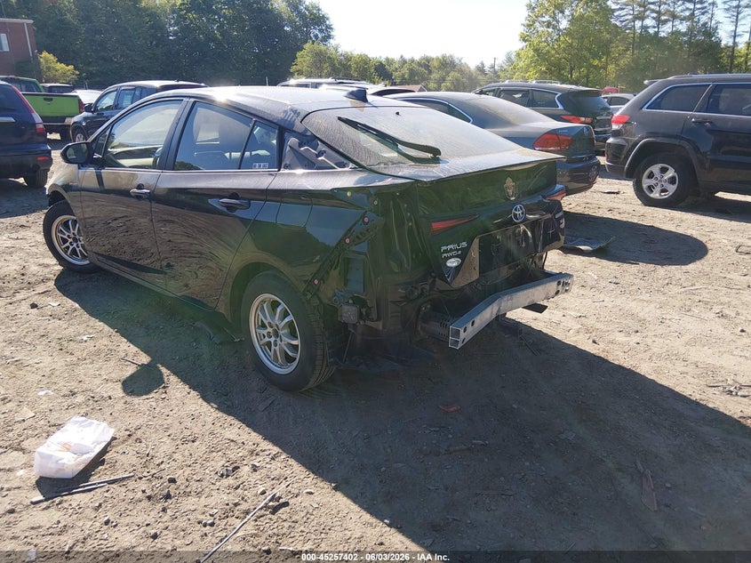 2021 Toyota Prius VIN JTDL9MFU7M3022618 IAAI salvage auction — REAR END, Salvage Title, sold $5,900 on 2026-07-11 (photo 3)
