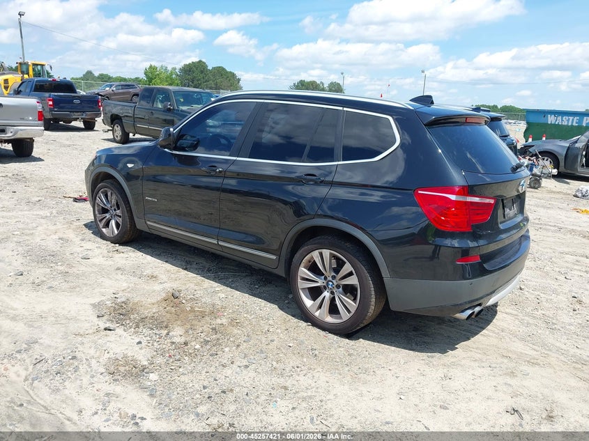 2014 BMW X3 VIN 5UXWX7C55E0E79899 IAAI salvage auction — RIGHT FRONT, Salvage Title, sold $975 on 2026-07-23 (photo 3)