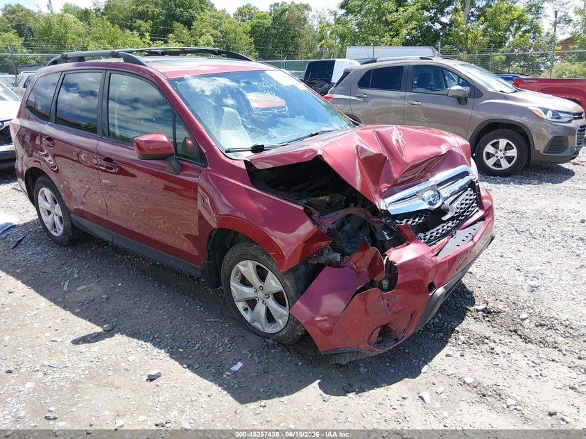 2015 Subaru Forester VIN JF2SJADC0FH824415 IAAI salvage auction — RIGHT FRONT, Salvage (West Virginia), sold $450 on 2026-07-24 (photo 1)