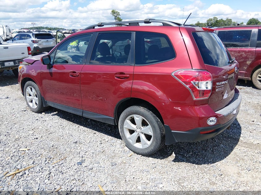2015 Subaru Forester VIN JF2SJADC0FH824415 IAAI salvage auction — RIGHT FRONT, Salvage (West Virginia), sold $450 on 2026-07-24 (photo 3)