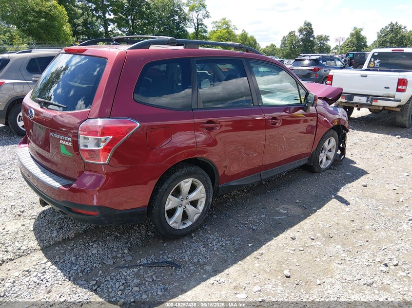 2015 Subaru Forester VIN JF2SJADC0FH824415 IAAI salvage auction — RIGHT FRONT, Salvage (West Virginia), sold $450 on 2026-07-24 (photo 4)