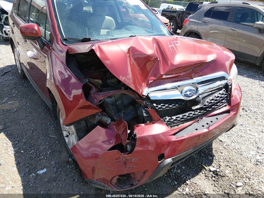 2015 Subaru Forester VIN JF2SJADC0FH824415 IAAI salvage auction — RIGHT FRONT, Salvage (West Virginia), sold $450 on 2026-07-24 (photo 6)